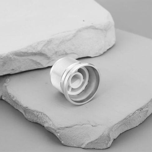 SING F LTD 5Pcs Aluminum Knob 20x17mm Suitable for 6mm D-Type Shaft Potentiometer Silver in Saudi Arabia