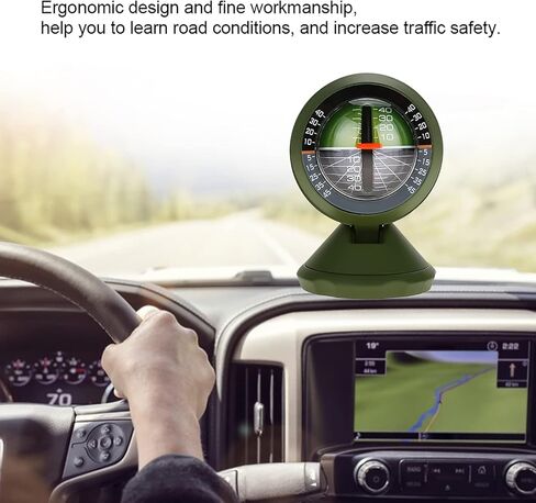 Pssopp Slope Balancer Angle Balancer Slope Car Inclinometer, Adjustable Stand Tilt Level Ideal for Vehicle Car Use View Road Conditions Easily in Saudi Arabia