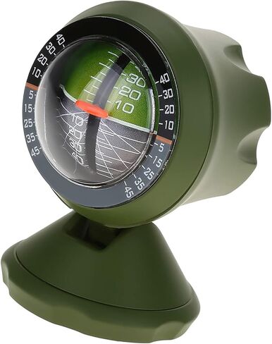 Kadimendium Outdoor Car Inclinometer Slope Measure Equipment, Adjustable Stand for Easy Installation, Green ABS Material in Saudi Arabia