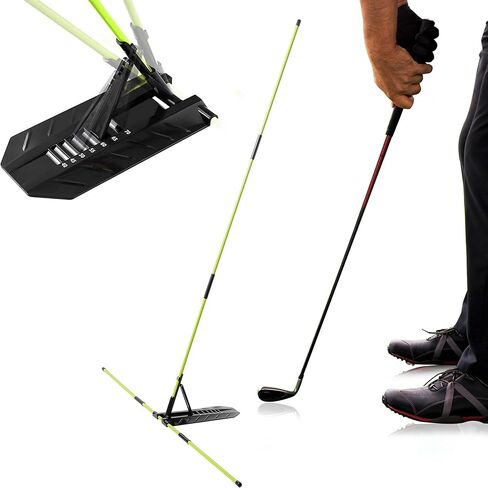Golf Alignment Stick Holder, Golf Swing Trainer Training Aid, Adjustable Golf Posture Corrector, Portable Golf Swing Correction Equipment for Indoor & Outdoor Practice for Men Women Beginners in Kuwait