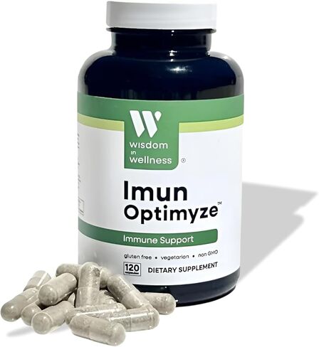 Wisdom in Wellness Imun Optimyze – Immune System Support Supplement – 120 Capsules – Immune Balance Complex with Multivitamins – Daily Immune Boost for Adults – Gluten Free, Non-GMO Supplement in Saudi Arabia