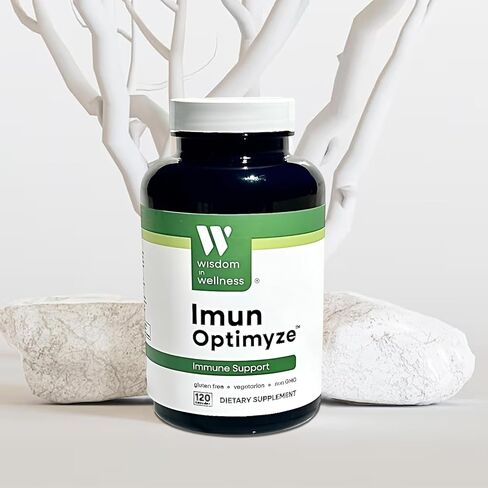 Wisdom in Wellness Imun Optimyze – Immune System Support Supplement – 120 Capsules – Immune Balance Complex with Multivitamins – Daily Immune Boost for Adults – Gluten Free, Non-GMO Supplement in Saudi Arabia