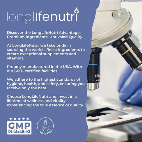 LongLifeNutri Maqui Berry 1000 mg - 240 كبسولة نباتية (كمية تكفي لمدة 4 أشهر)، فاكهة عضوية مضادة للأكسدة، نباتية، غير معدلة وراثيًا، مصنوعة في الولايات المتحدة الأمريكية in Saudi Arabia