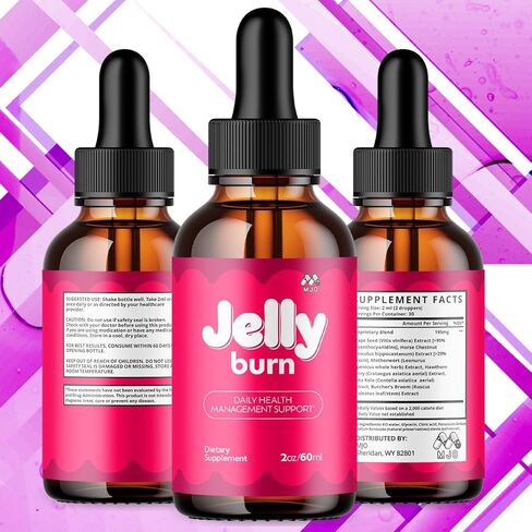 (عبوتان) قطرات جيلي بيرن، قطرات جيلي بيرن الرسمية مع جميع المكونات الطبيعية، تركيبة مكملات الفيتامينات المتقدمة للصحة والعافية، تركيبة ماكس سترينجث النشطة لدعم نمط الحياة متعدد الفيتامينات (60 وجبة) in Kuwait