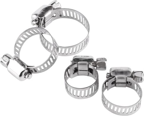 Clamps,Hose Clamps, 10pcs Adjustable Stainless Steel Screw Band Hose Clamps Fuel Pipe Worm Gear Clip in Saudi Arabia