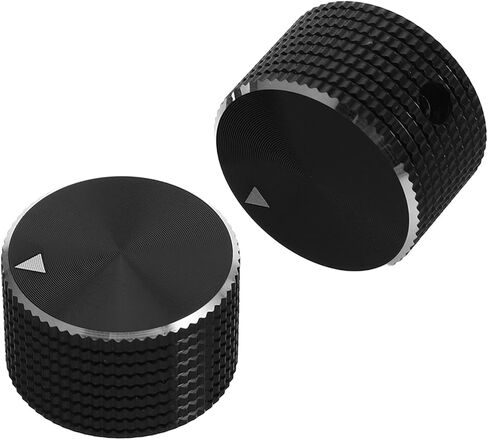 LIFKOME 2pcs 25x15mm سبائك الألومنيوم قبة الغيتار المقابض مخرش المعادن الجهد التحكم المقابض للغيتار الكهربائي وضبط نغمة حجم باس in Saudi Arabia