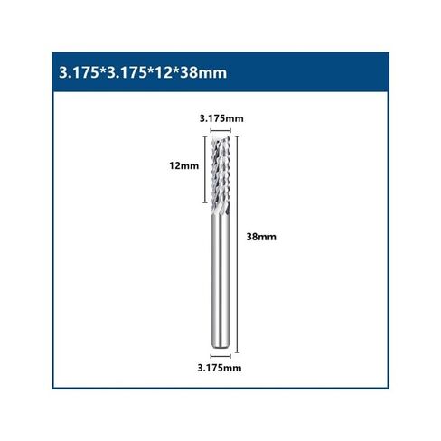 12x32x75L عرقوب الذرة نهاية مطحنة CNC راوتر بت PCB آلة طحن أداة BHBHCPZGR in Kuwait