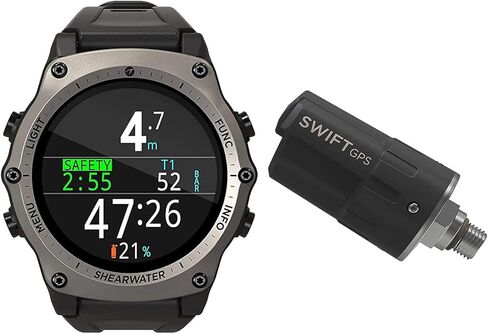 Shearwater Teric Dive Computer with GPS Transmitter, Silver in Kuwait