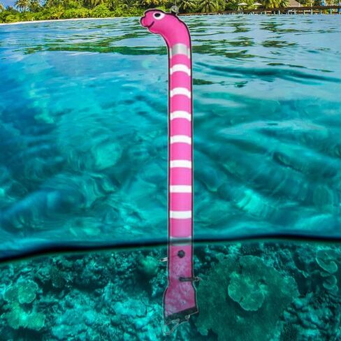 Surface Marker Buoy (SMB) - Inflatable Dive Tube for Snorkeling & Scuba - Highly Visible Safety Signal- Pink Length 1.5M in Saudi Arabia