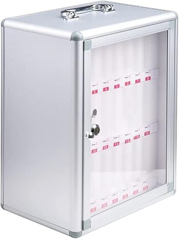 48 Slots Cell Phone Storage Box Aluminum Alloy Wall Mounted Numbered Mobile Phone Cabinet Organizer Box for School Factory Examination,60 in Kuwait