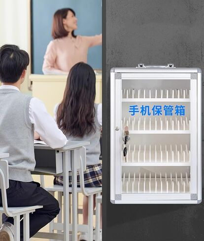 Cell Phone Locker Employees Classroom Cell Phone Lockers with Door Locks and Keys, Convenient Wall-Mounted Phone Organizer, Secure Test Phones Jail Cabinet（36 Slots） in Saudi Arabia
