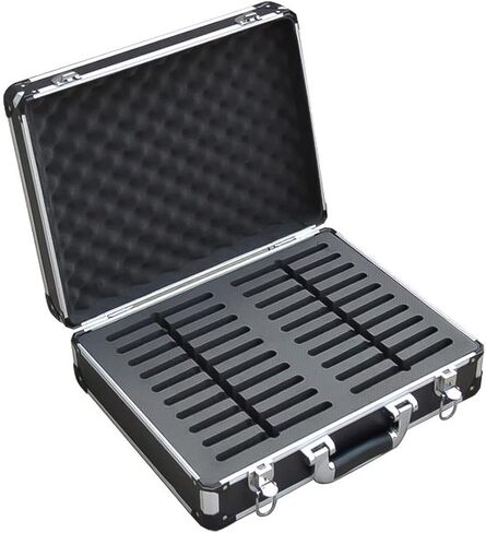 Aluminum Alloy 70 Slots Portable Cell Phone Storage Cabinet, Mobile Phone Storage Box, with Soft Inner, for School Examination Work Factory Camping,Onecolor-33 in Saudi Arabia