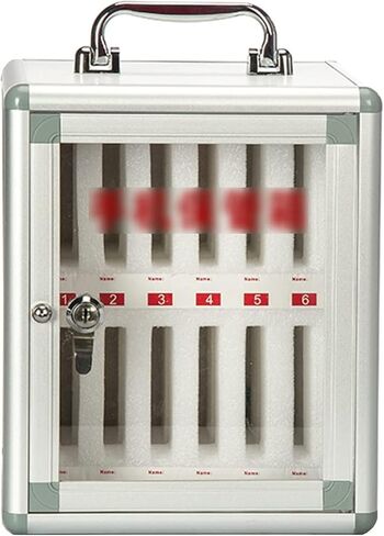 Phone Storage Cabinet School Mobile Phone Storage Box Mobile Phone Management Box Wall -Mounted Mobile Phone Storage Cabinet Employee Student Mobile Stodium,Silver-24 bits in Kuwait