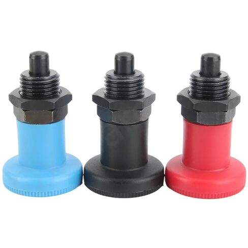 QX216 Index Plunger M16 Reset Type/Self-Locking Retractable Fixing Pin 1Pcs(Balck-QX216-CK) in Saudi Arabia