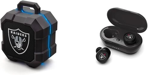 SOAR NFL Shockbox LED Wireless Bluetooth Speaker, Las Vegas Raiders NFL True Wireless Earbuds, Las Vegas Raiders in Saudi Arabia