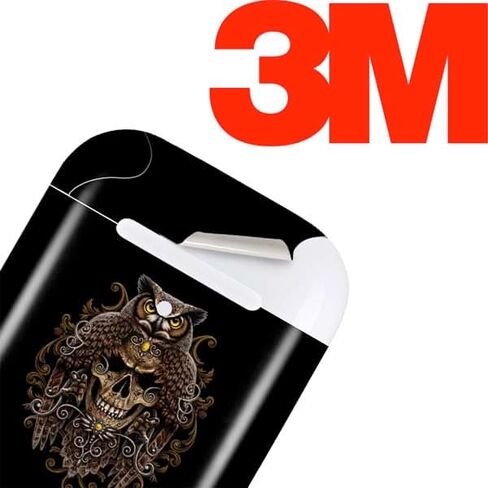 Skinit Decal Audio Skin Compatible with Apple AirPods with Lightning Charging Case - Sarah Richter Skull and Owl by Sarah Richter Design in Saudi Arabia