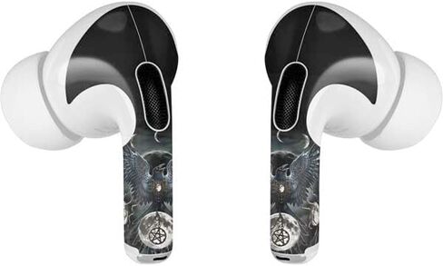 Skinit Decal Audio Skin Compatible with Apple AirPods Pro - Officially Licensed Sarah Richter Crow and Moon Phases by Sarah Richter Design in Saudi Arabia