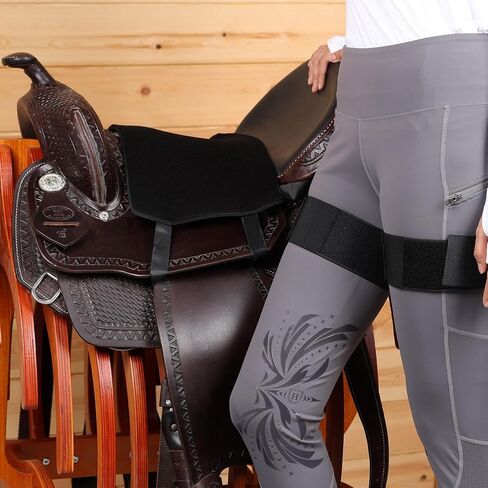 Harrison Howard Western Saddle Anti-Slip Natural Grip Horse Saddle Seat Cover Riding with 2 Elastic Leg Bands - Medium in Saudi Arabia