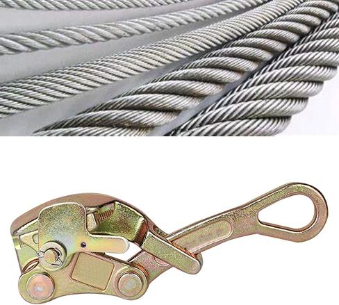 Steel Rope Jaw Puller 1T Carbon Steel Wire Gripper, High Hardness Tensioner Tool for Construction Clamp Multifunctional Pulling Tightening in Saudi Arabia