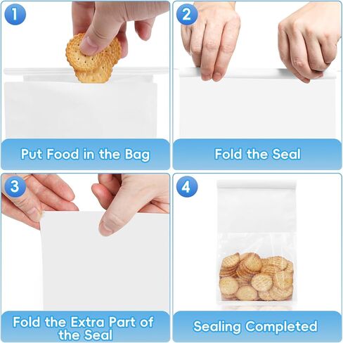 50 قطعة من أكياس الخبز مع نافذة، مقاس 13.9 سم × 9.9 سم × 27.94 سم، أكياس بسكويت الخبز بقفل من القصدير، أكياس خبز ورقية قابلة لإعادة الاستخدام للوجبات الخفيفة والفشار والحلوى والسلع المخبوزة، تتضمن 60 قطعة من الملصقات in Kuwait