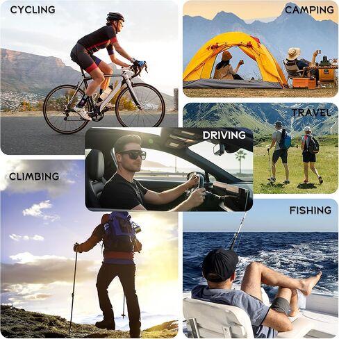 FEISEDY Polarized Fit Over Glasses Sunglasses for Men Women, Sports Wrap Around for Driving Cycling Fishing B0315 in Saudi Arabia