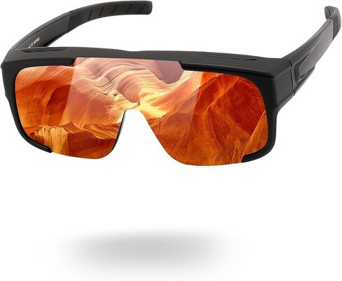 FEISEDY Polarized Fit Over Glasses Sunglasses for Men Women, Sports Wrap Around for Driving Cycling Fishing B0315 in Saudi Arabia