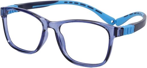 Unbreakable Kids Glasses with TR90 Frame - 180° Ultra-Flexible Bendable Safe Eyeglasses for Boys and Girls in Saudi Arabia