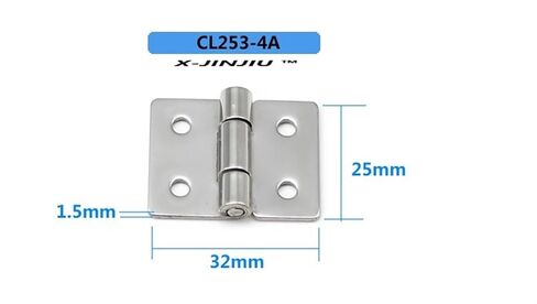253-4A Stainless Steel Ammeter Control Box Distribution Box Door Hinge Switch Cabinet Hinge Equipment Control Box Hinge 1Pcs in Saudi Arabia