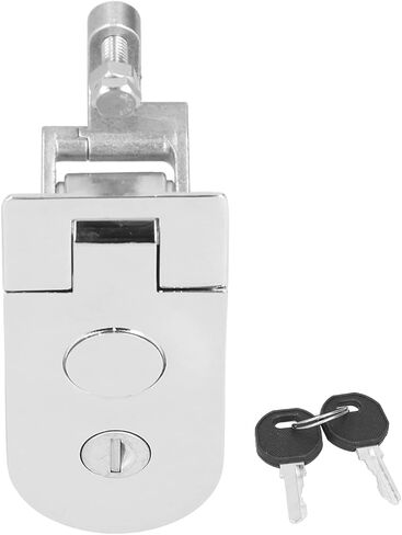 Tbest RV Door Lock Compression Latch Powder Coated Zinc Alloy Antirust Hand Operated Key Locking Secure Push Type Design for Motorhome Yacht Chrome Plated in Saudi Arabia