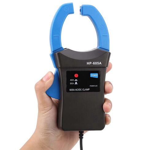 Yctze 605a 600A DC AC محول المشبك الحالي لعدادات ClampOn، جهاز اختبار التيار سهل الاستخدام مع مجسات الاختبار in Saudi Arabia