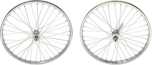 Chrome Steel 24" by 1.75 Wheel Set. Front and Back Coaster Wheel. in Saudi Arabia