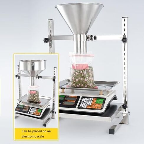 Stainless Steel Funnel for Manual Filling, Large-Diameter Hopper, Oil-Proof & Vacuum Bag Compatible, Efficient Packaging Tool for Easy Filling in Saudi Arabia