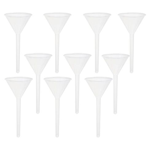 Ciieeo 12pcs 75mm Laboratory Plastic Funnels Set Pp Triangle Scientific Funnels for Bottle Filling and Liquid Transfer Sturdy Plastic Lab for Chemistry and Industrial Use in Saudi Arabia