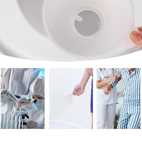 10 Pcs Calculi Strainer Kidney Stone Collector Funnel with Mesh Screen Filters Urine Strainer for Pee Straining for Analysis Testing in Kuwait