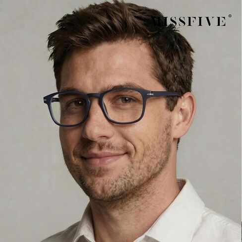 Missfive 2Pack Versatile Progressive Multifocus Reading Glasses Men, Anti-Blue Light Computer Readers, Durable Spring Hinge in Saudi Arabia