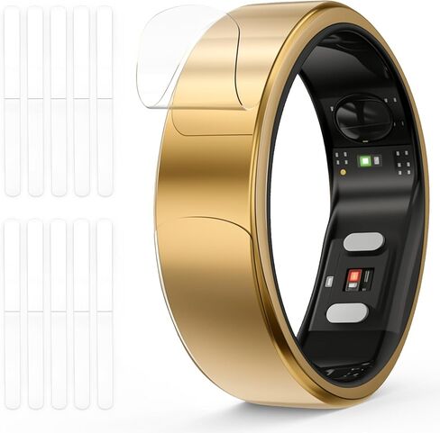 10 Pack Ultra Thin Invisible Protector Compatible with RingConn Gen 2, Gen 2 Air Smart Ring, Full-Cover Wrap Scratch-Resistant Film Skin, for RingConn Accessories (Size S for 6/7/8/9/10) in Saudi Arabia