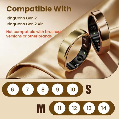 10 Pack Ultra Thin Invisible Protector Compatible with RingConn Gen 2, Gen 2 Air Smart Ring, Full-Cover Wrap Scratch-Resistant Film Skin, for RingConn Accessories (Size S for 6/7/8/9/10) in Saudi Arabia