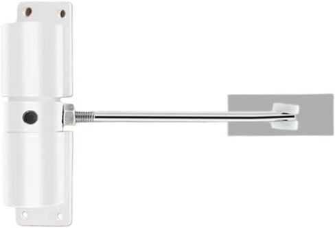 Garden Door Closer Self-Closing Hinges Gate Closers Soft Closing Spring-Loaded for Sheds Fences(White) in Saudi Arabia