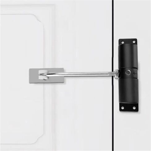 Garden Door Closer Self-Closing Hinges Gate Closers Soft Closing Spring-Loaded for Sheds Fences(White) in Saudi Arabia