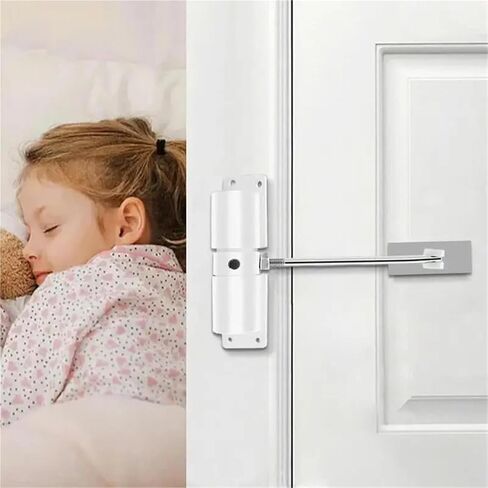 Garden Door Closer Self-Closing Hinges Gate Closers Soft Closing Spring-Loaded for Sheds Fences(White) in Saudi Arabia