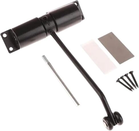 Furniture Door Accessory; Spring-Operated Closer, Adjustable Speed, Security Lock(Silver Square) in Saudi Arabia