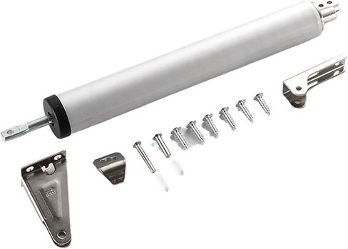 جهاز إغلاق ناعم للباب الزنبركي الأقرب للأعلى، أجهزة أثاث عازلة قابلة للتعديل (فضي) in Kuwait