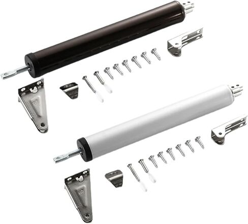 Aluminum Alloy Door Closer 90 Degrees Closing Device Adjustable Buffer Equipment Furniture Hardware(Silver) in Saudi Arabia