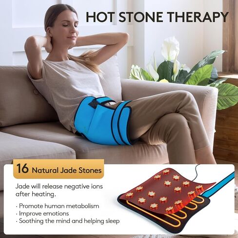 UTK Hip Heating Pad for Sciatica, Far Infrared Heating Pads with 16 Natural Jades & Smart Controller, Lower Back/Thigh/Buttock/Abdomen Electric Heat Pad for Women, FSA-HSA Eligible in Saudi Arabia