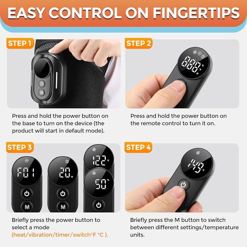 وسادة تدفئة كتف لاسلكية مع تدليك، لفافة كتف ساخنة، وحدة تحكم مغناطيسية قابلة للفصل، دعامة كتف ساخنة لتخفيف الألم مع 5 أوضاع تسخين واهتزاز (أسود) in Kuwait