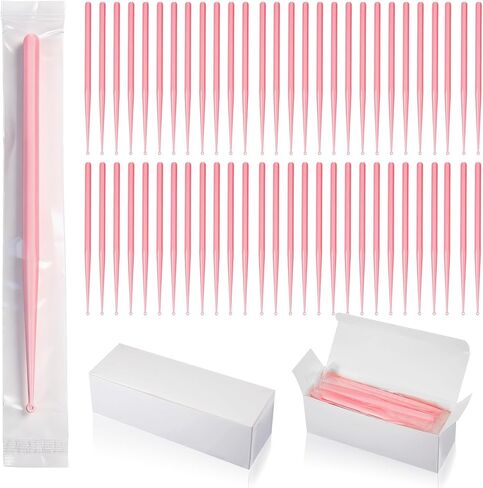 Havawish 100 Pcs Disposable Ear Curette Individually Wrapped Ear Wax Removal Tool 3 mm Tip Single Use Earwax Cleaners Pick Cleaning Tool for Home Clinic Hospital Gentle Canal Cleaning, Pink in Saudi Arabia