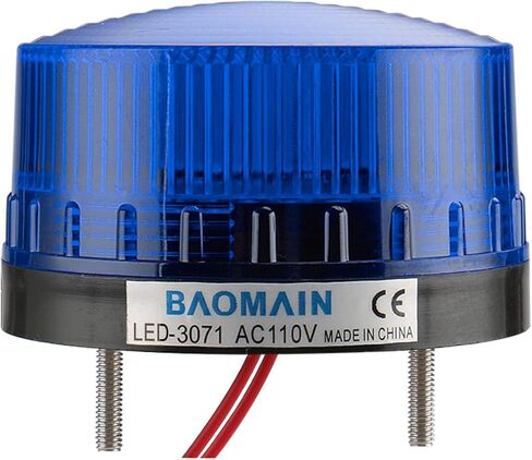 مصباح تحذير Baomain LTE-5061 صناعي DC 24V LED فلاش ستروب ضوء أحمر in Kuwait