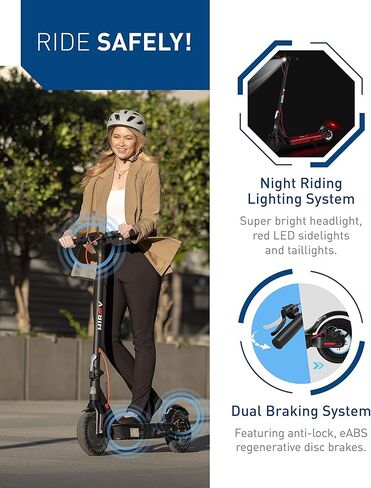 Hiboy KS4 Pro Electric Scooter, 500W Motor (750W Peak), 10" Honeycomb Tires, Up to 25 Miles Range, 19 MPH Foldable Electric Scooter for Adults with Hiboy App in Kuwait