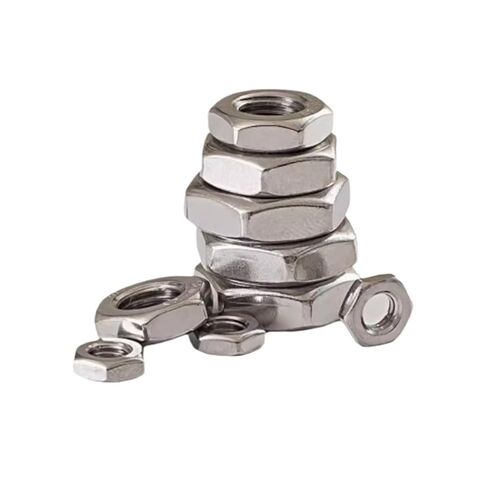 10-100pcs M2 M2.5 M3 M4 M5 M6 M8 M10 M12 DIN439 304 A2-70 Stainless Steel Flat Hex Hexagon Thin Nut Jam Nut(M10 10PCS) in Saudi Arabia
