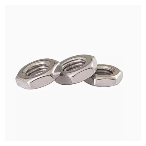 10-100pcs M2 M2.5 M3 M4 M5 M6 M8 M10 M12 DIN439 304 A2-70 Stainless Steel Flat Hex Hexagon Thin Nut Jam Nut(M10 10PCS) in Saudi Arabia